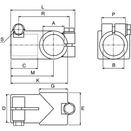 Rose+Krieger M8 Angle Clamp Connecting Component Strut Profile 30 mm, 113000000200 image 4