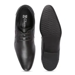 Red Chief Men Black Leather Formal Derbys image 4