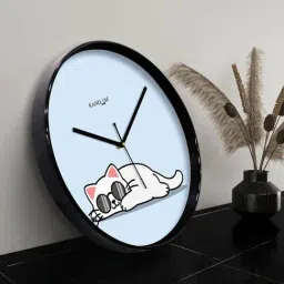 Random Multicolor Plastic Round Wall Clock image 3
