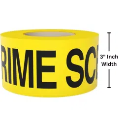 SINGHAL Crime Scene Do Not Cross Barricade Tape Roll 80 m Yellow and Black, CSDNC_YB_3x80_P12 (Pack of 12) image 3