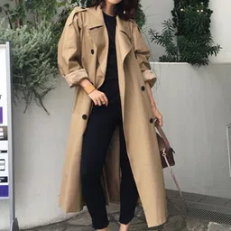 all about you Women Spread Collar Over Coat-picture-19