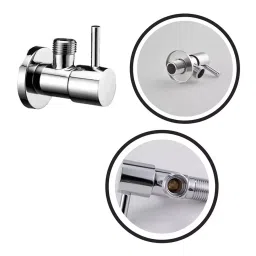 fastgear GENERIC Turbo Angle Valve Stainless Steel Chrome Finish Silver, FG084 (Pack of 11) image 4