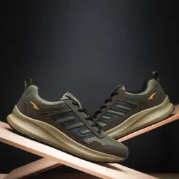 Asian Men's BOSS-32 Olive Running Shoes-picture-22