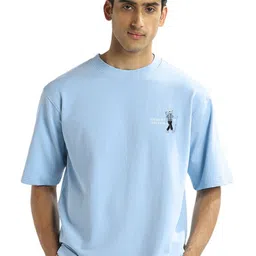 NOBERO Men Printed Drop-Shoulder Sleeves T-shirt image 5