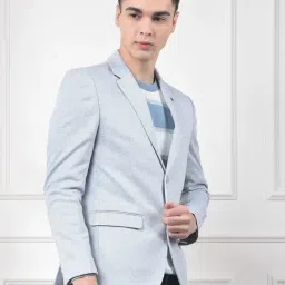 Crimsoune Club Blue Polyester Slim Fit Blazer image 4