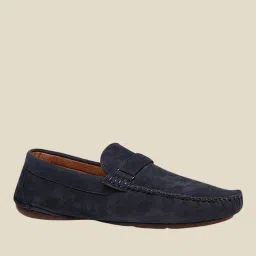 Bata Men's Mars Navy Loafers image 1