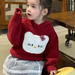 LULU & SKY Girls Printed Pullover with Applique Detail image 4