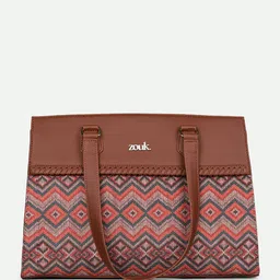 ZOUK Printed Structured Shoulder Bag image 4