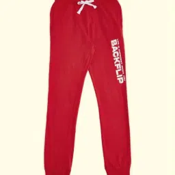 Pantaloons Junior Red Cotton Printed Trackpants-picture-26