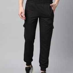 ALCIS Black Regular Fit Sports Joggers-picture-45