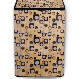 The Furnishing Tree Washing Machine Cover Gunshot Pattern Beige Compatible for Whirlpool 7.2 Kg Ful image 3