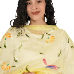 A R SILK DUPATTA HUB Floral Printed Cotton Dupatta image 5