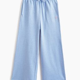 Campana Cotton Terry Solid Wide Track Pant - Light Blue-picture-35