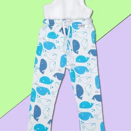 Snugkins Diaper Pant Potty Training Pajamas for Boys & Girls | 100% Cotton (Size 4, 4-5 Years) - Pack of1 - Whale-picture-26