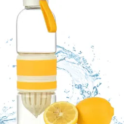 Paper Moon Glass Water Bottle with Carry Band | Fruit Infuser | Airtight & Leakproof | 700 ml, 1pc - Color May Vary-picture-23