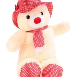 Tickles Cap Teddy Soft Stuffed Plush Toy for Kids Boys & Girls Birthday Gift (Color: Beige Size: Length 30 cm)-picture-16