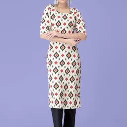 Ethnic basket Women Multicoloured Poly Crepe Kurta Sets-picture-35