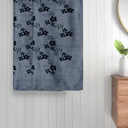Myntra Elegant Homes Grey & Black 2 Pieces Floral Printed Cotton 420 GSM Bath Towel-picture-12