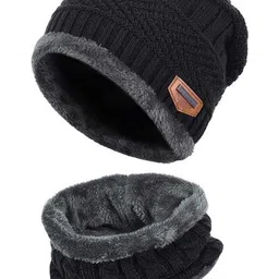 FLEXCYCAP Men Self Design Woollen Beanie-picture-12