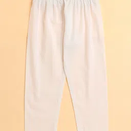 The Magic Wand Cotton Woven Full Sleeves Floral Printed Kurta & Pyjama Set - Blue image 4