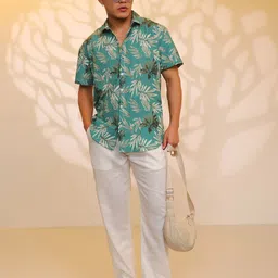 Campus Sutra Men Comfort Floral Printed Casual Shirt-picture-19