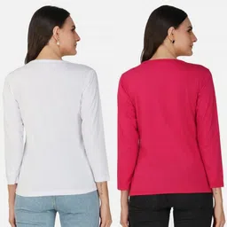 Metronaut Women 2 Printed Bio Finish Applique T-shirt image 3