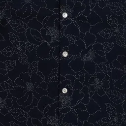 The Magic Wand Cotton Woven Full Sleeves Floral Printed Kurta & Pyjama Set - Blue image 5