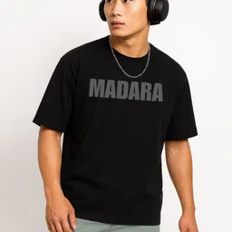 Be Crazy Graphic Printed Round Neck Cotton Oversized T shirt-picture-31