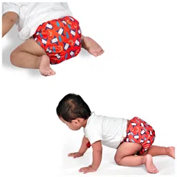 Dumbledo Premium Cloth Diaper with Leak-Proof, Absorbent 6-layer Black Insert - Dryfeel with Comfortable Fit for 3 Months to 3 Years, Pack of 5 image 4