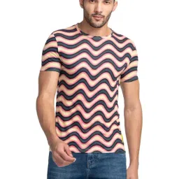 Being Human Yellow Regular Fit Printed T-Shirt-image-9