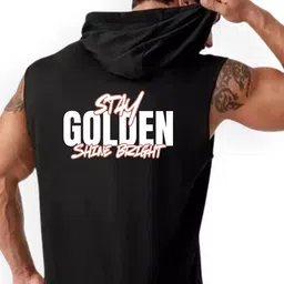 Fashnobic Printed Hooded Gym Vest FB-105_Back_pt-265 image 2