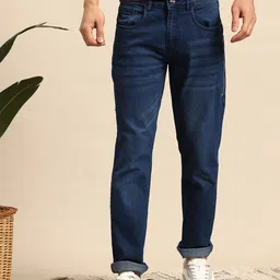 Mast & Harbour Men Slim Fit Zip Detail Jeans-picture-8