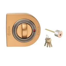 Quba Vault Vertibolt Lock- 1 Side Key / Knob With Dimple Key RG Finish, Q 230-picture-47