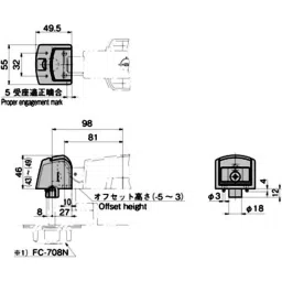 TAKIGEN Antibacterial Type Receptacle Aluminum Alloy, FA-772S-1 image 2