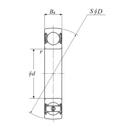 NTN Deep Groove Ball Bearing, Inner Dia 50 mm, Outer Dia 90 mm, Width 20 mm, TS2-6210T2XLBAC4#02 image 2