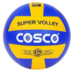 Cosco Leather Pasted Volleyball (Multicolor) Size - 4-image-0