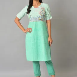 AURELIA Women Slim Fit Cotton Trousers-picture-37