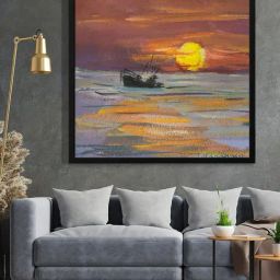 999Store Printed Brown Canvas Wall Art-picture-11