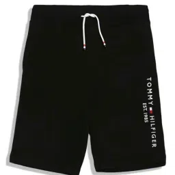 Tommy Hilfiger Kids Dark Sable Cotton Logo Shorts-picture-37