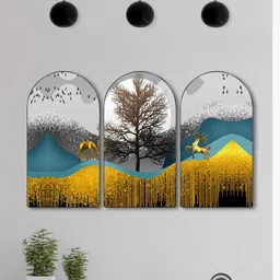 Livin'luxe Multicoloured MDF Other Wall Paintings-picture-15