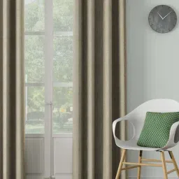 DDECOR Live Beautiful Brown Polyester 7 ft Door Curtain-picture-18