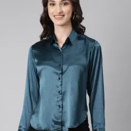 showoffff SHOWOFF Teal Regular Fit Shirt-picture-20
