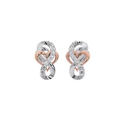 CANDERE A KALYAN JEWELLERS COMPANY Women 18 KT White Gold Eternity Diamond Earrings-1.7 g-picture-16