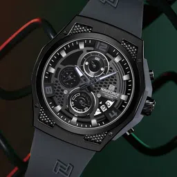Naviforce Men Skeleton Dial & Straps Analogue Watch NF8051T_B B GY-picture-10