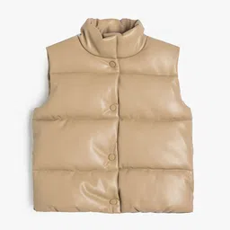 Koton Girls Stand Collar Sleeveless Puffer Jacket-picture-22