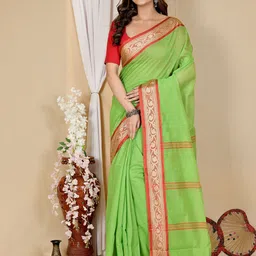 DipDiya Zari Pure Cotton Taant Saree-picture-40