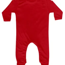 FFlirtygo Christmas Theme Cotton Full Sleeves My 1St Christmas Printed Romper - Red image 3