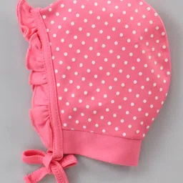 Babyhug 100% Cotton Cap with Knot Pack of 2 Multicolour - Diameter 12 cm image 5