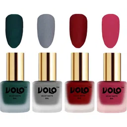 VOLO Set Of 4 Velvet Matte Nail Polish - 8 ml Each - 12 - 20 - 22 - 43 image 1