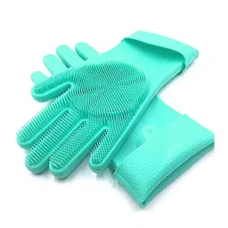 Generic Silicone Hand Gloves,  10 cm Length, (Pack of 1 Pair) image 2